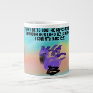 Caneca De Café Grande Jesus obrigado