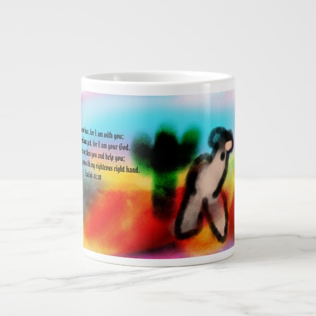 Caneca De Café Grande Jesus ouça-nos  (Frente)