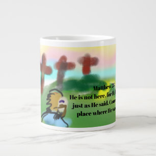 Caneca De Café Grande Jesus ressuscitado