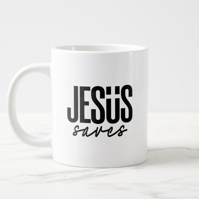 CANECA DE CAFÉ GRANDE JESUS SALVA (Esquerda)