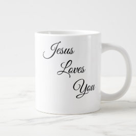 Caneca De Café Grande Jesus Te Ama A Mug De Café Especialmente