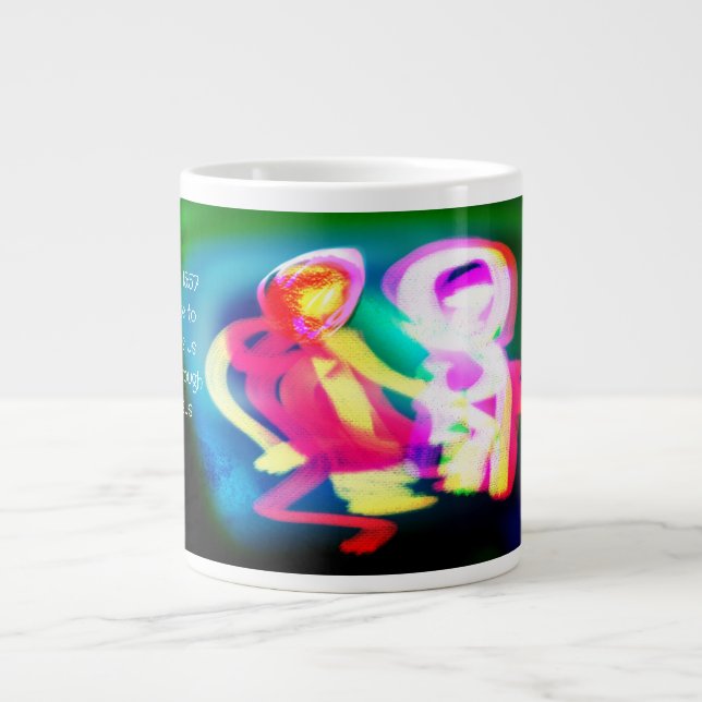 Caneca De Café Grande jesus thank (Frente)