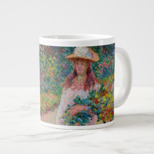Caneca De Café Grande Jeune fille dans le jardin de Giverny, 1888