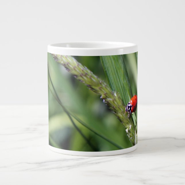 Caneca De Café Grande Joaninha (Coccinellidae) (Frente)