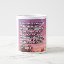 Caneca De Café Grande João 1:10-13 WEBU Mug