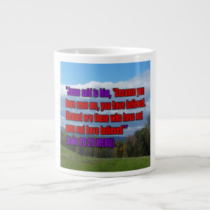 Caneca De Café Grande João 20:29 WEBU Mug