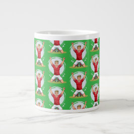 Caneca De Café Grande Jogador de futebol homem