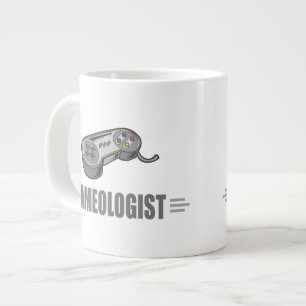Caneca De Café Grande Jogador De Vídeo Engraçado