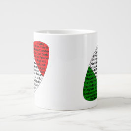 Caneca De Café Grande Jogadores De Futebol Italianos Americanos