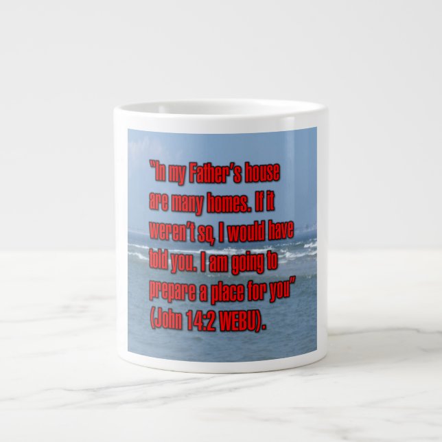 Caneca De Café Grande John 14:2 WEBU Mug (Frente)