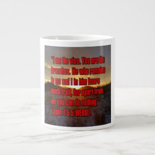 Caneca De Café Grande John 15:5 WEBU Mug