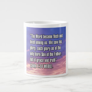 Caneca De Café Grande John 1:14 WEBU Mug