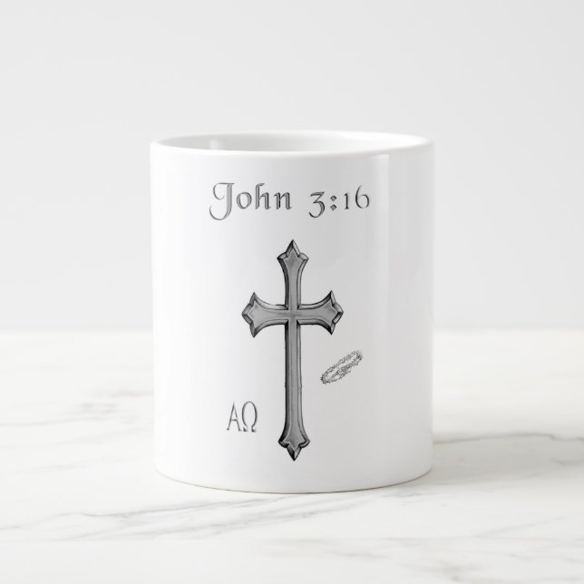 Caneca De Café Grande John 3:16 (Frente)