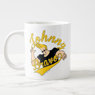 Caneca De Café Grande Johnny Bravo - Gráfico Athletic