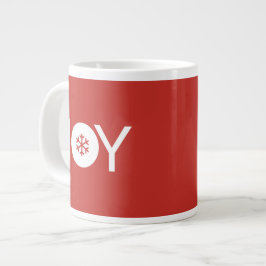 Caneca De Café Grande Joy Christmas Giant Red Coffee Mug