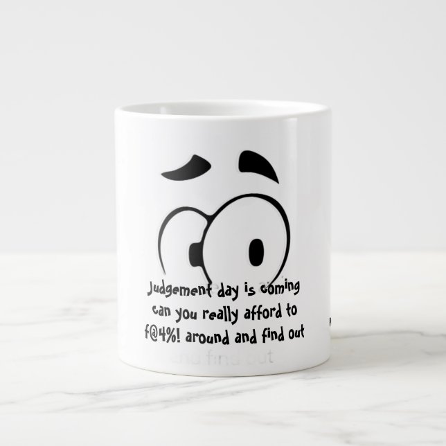 Caneca De Café Grande Judgement day is coming  (Frente)