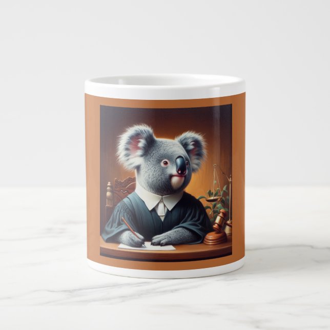 Caneca De Café Grande Juiz Koala (Frente)