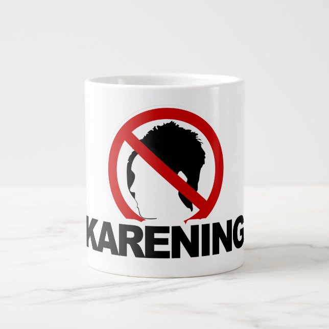 Caneca De Café Grande Jumbo 20oz "NO KARENING" (Frente)