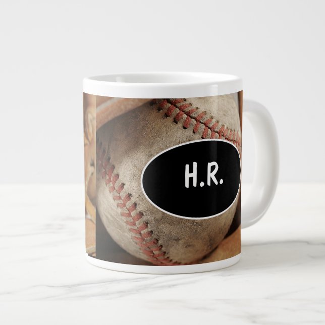 Caneca De Café Grande Jumbo Beisebol (Frente Esquerda)