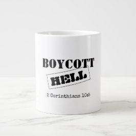 CANECA DE CAFÉ GRANDE JUMBO CAFÉ MUITO: BOYCOTT HELL