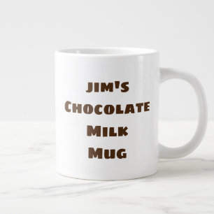 Caneca De Café Grande Jumbo Chocolate Milk Mug Personalizado