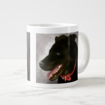 Jumbo Coffee Mug Black Labrador
