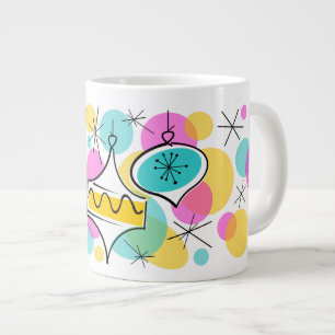 Caneca De Café Grande Jumbo de bolinhos de árvore retrô