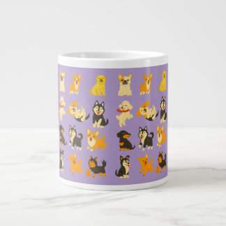 Caneca De Café Grande Jumbo Giant Cup Cute Puppies