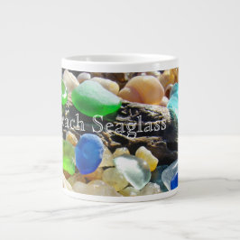 Caneca De Café Grande Jumbo Large Mugs Sea glass