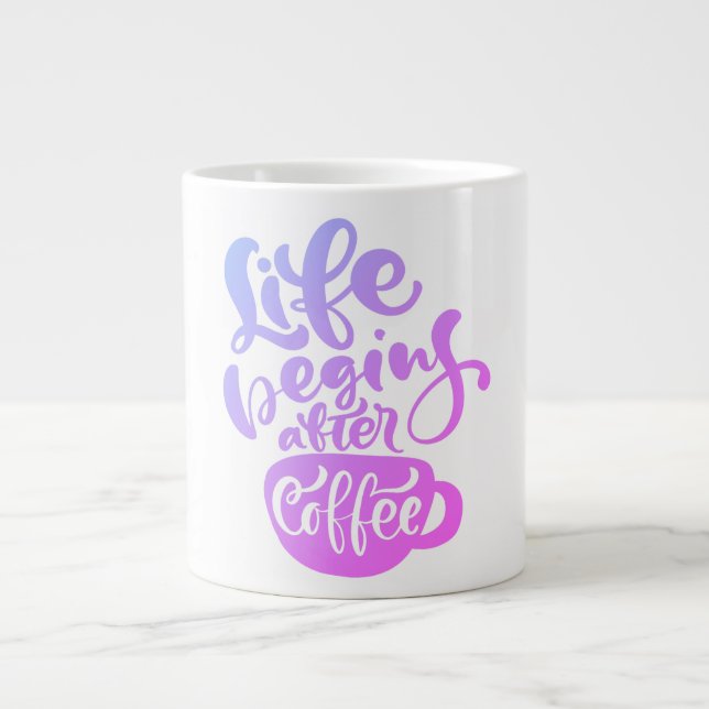 Caneca De Café Grande Jumbo Mug (Frente)