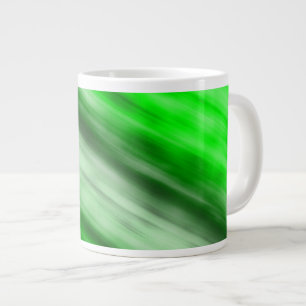 Caneca De Café Grande Jumbo Mug, abstrato, verde.