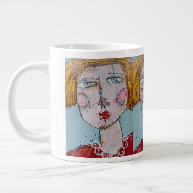 Caneca De Café Grande Jumbo Mug - Blondres Bombshell (Esquerda)