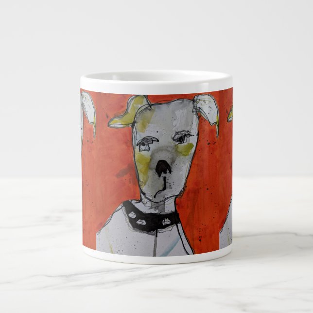 Caneca De Café Grande Jumbo Mug - Cão (Frente)