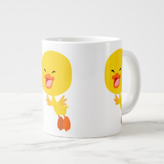 Caneca De Café Grande Jumbo Mug. Cartoon Voador Bonito