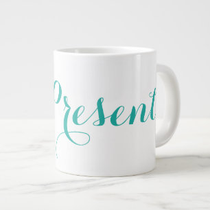 Caneca De Café Grande Jumbo Mug Cerâmico ~ #BePresent