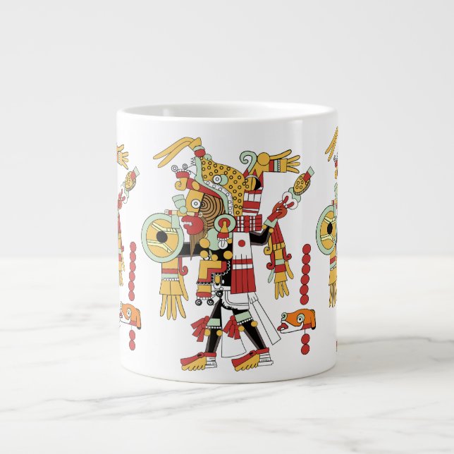 Caneca De Café Grande Jumbo Mug Com Shaman Inca (Frente)