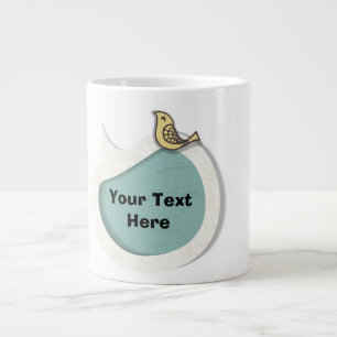 Caneca De Café Grande Jumbo Mug De Bolha De Discurso Oxygentee