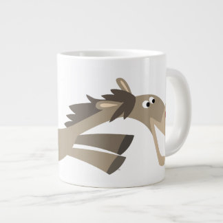 Caneca De Café Grande Jumbo Mug de Cartoon Cavalo com Swift Bonito