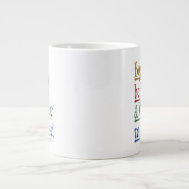 Caneca De Café Grande Jumbo Mug de Citação de Horácio Mágico