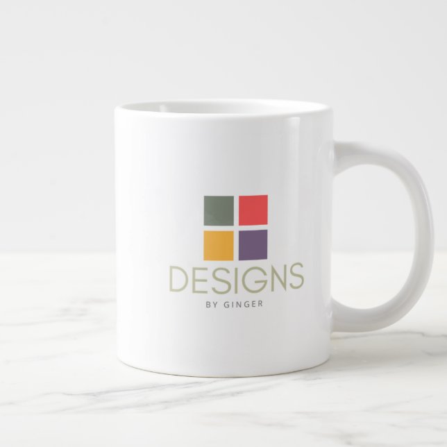 Caneca De Café Grande Jumbo Mug De Design Personalizado (Direita)