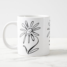 Caneca De Café Grande Jumbo Mug de FLOR FELIZ