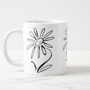 Caneca De Café Grande Jumbo Mug de FLOR FELIZ