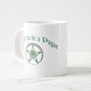Caneca De Café Grande Jumbo Mug de Orgulho Pagão Verde Personalizado