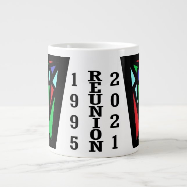 Caneca De Café Grande Jumbo Mug para a classe de 1995 (Frente)