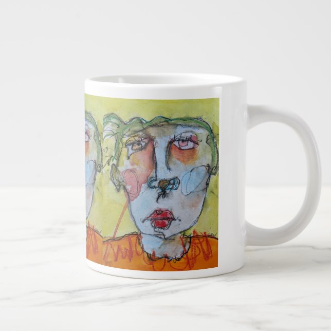 Caneca De Café Grande Jumbo Mug - Pequeno Sol Mz (Direita)