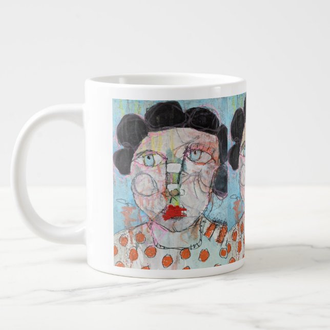 Caneca De Café Grande Jumbo Mug - Trabalho De Nariz (Esquerda)