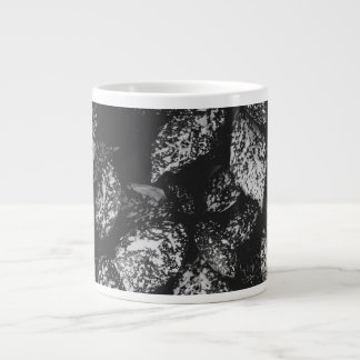 Caneca De Café Grande Jumbo Padronizado e Folha Branca