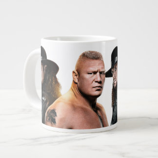 Caneca De Café Grande Jumbo Specialty Mug no Brock Lesnar vs Undertaker
