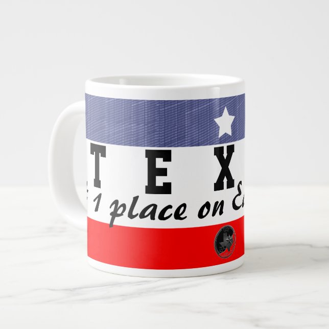 Caneca De Café Grande Jumbo Texas, o lugar a ser (Frente Esquerda)