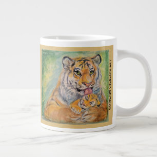 Caneca De Café Grande Jumbo Tiger Mug de 20 oz